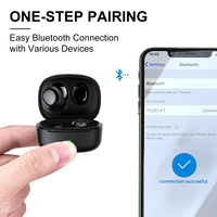 Earbud Tidur Nirkabel Bluetooth Y50 Terbaru Grosir, Mini Peredam Kebisingan, Tipe C, Headphone In-Ear