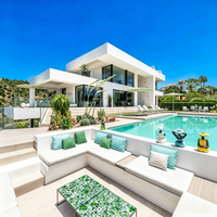 Casas Prefabricadas de Lujo, Casa Portátil Internacional de 3 Dormitorios, Villa Personalizada, Estructura de Acero Resistente, Villa Prefabricada