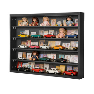 Vitrine murale 5 niveaux 2026 pour collectionnables avec porte en verre pour voitures miniatures et figurines – 4 couleurs au choix - Product Image 1