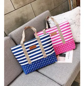 2024 New Bridesmaid Handbags Canvas Beach Bags with Designs Personalized Boat Tote Monogrammed Tote Bags