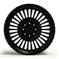 Rines Negros Personalizados para Camioneta SL 28X12 22X12 26X14 6X135 6X139.7, Rines de Aleación Forjada American Force para Ford Chevy Silverado