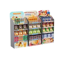 Étagères de présentation commerciales en métal pour supermarchés, magasins de proximité, pour les collations, les boissons, les aliments, les médicaments, les pharmacies, les jouets, les comptoirs de caisse