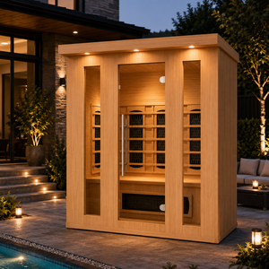 HG Custom - Cabina de Infrarrojos Seca para 2 Personas con Iluminación Ambiental LED, Cromoterapia y Barra de Oxígeno - Product Image 2