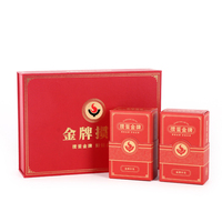 Nouvelles cartes à jouer publicitaires imperméables, écologiques et recyclables, plaquées or 24 carats, personnalisables, pour usage familial, jeu durable