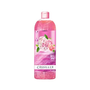 Factory Wholesale oem organic rose argan oil body whitening exfoliating shower gel 1000ml african strawberry herbal body wash