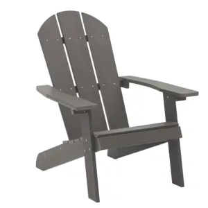 3 bloques precio de fábrica plástico madera jardín fogata silla al aire libre moderna silla Adirondack