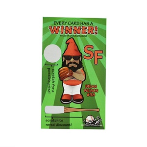 บัตรขูดรางวัลแบบกำหนดเองสำหรับโปรโมชั่น  ออกแบบพิเศษ  นำโชค  ซื้อแล้วได้สิทธิพิเศษ - Product Image 2
