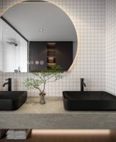 Carreaux de céramique hexagonaux mosaïques style Méditerranée, 6 mm d'épaisseur, résistants à l'eau et émaillés, pour revêtements de sol extérieurs et salles de bain – Nouveauté 2025, Vente Flash