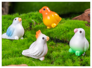 Mirco manzara süsler yaratıcı aksesuarları minyatür hayvanlar reçine papağan heykelcik kuş dekoratif sanat DIY 3D heykel - Product Image 4