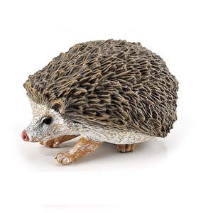 Modèles de figurines d'animaux sauvages réalistes en PVC miniature mignons, ensemble de jouets de la famille des hérissons - Product Image 5