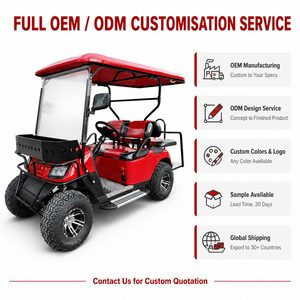 Voiturette <span class=keywords><strong>de</strong></span> golf électrique 4 places 72V au lithium tout-terrain avec pneus larges, prix <span class=keywords><strong>concessionnaire</strong></span>, directement <span class=keywords><strong>de</strong></span> l'usine, rouge - Product Image 5
