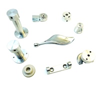 Piezas de Acero Inoxidable Procesadas con Torno CNC Personalizado: Columnas de Soporte de Brida, Manijas Curvas, Bisagras Giratorias