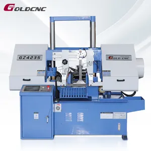 Sierra de cinta GOLDCNC Máquina de sierra de cinta hidráulica automática GZ4235 de alta densidad