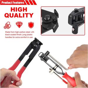 Jeu <span class=keywords><strong>de</strong></span> 2 pinces pour colliers <span class=keywords><strong>de</strong></span> serrage <span class=keywords><strong>de</strong></span> soufflet <span class=keywords><strong>de</strong></span> cardan, kit d'outils universels <span class=keywords><strong>de</strong></span> serrage à oreilles avec coupe-câbles pour essieux automobiles et flexibles d'aspiration - Product Image 4