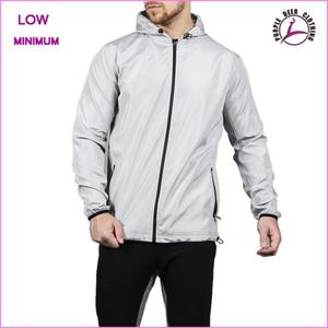 Nouvelle veste coupe-vent zippée imperméable de qualité supérieure pour hommes, personnalisée, vente en gros, été - Product Image 4