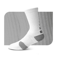 Vente en gros de chaussettes de cheville en éponge épaisse de qualité supérieure pour hommes basket-ball équipe formation sport équipage chaussettes-pour le printemps