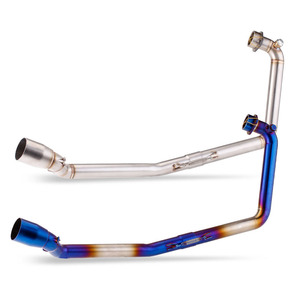 Kit de Tubo Frontal Azul de 51 mm para Escape de Motocicleta para SUZUKI GSXS150 GSXR150 GSXR125 GSXS125 <span class=keywords><strong>GSX</strong></span> R150 S150 <span class=keywords><strong>R125</strong></span> S125 GSXR GSXS 125 150 - Product Image 5