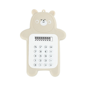 Calculatrice de poche mignonne en forme d'ours, mini calculatrice de bureau personnalisée pour enfants - Product Image 3