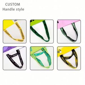 กระเป๋าโท้ทนทานกันน้ำขายดี พิมพ์ลายสีสันสดใส กระเป๋าช้อปปิ้งผ้า PP ทอ ลายตัวอักษรเคลือบลามิเนต - Product Image 5