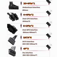 Yüksek Kaliteli 700W PC Güç Kaynağı Tam Voltaj 110-240V Sessiz Fanlı Oyun Bilgisayarı Güç Kaynağı PSU Masaüstü İçin