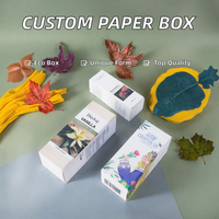 Boîtes rigides en papier enduit Ecoprint personnalisées pour l'emballage de sérum pour les joues et d'huile essentielle, matériaux recyclés, carton blanc