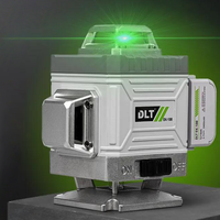 Niveau laser professionnel bâtiment DLT EK-100 360 4D Nivelir, panneau de commande à 16 faisceaux, faisceau de lumière verte