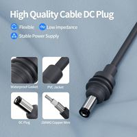 Cable de Alimentación CC Tipo-C a Prueba de Agua VOITATOP de 5M (18AWG) para Automóvil, Conductor de Cobre Puro, Revestimiento de Silicona, Certificado CE/ROHS, 1 Año de Garantía