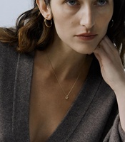 Milskye Bijoux de mode pour dames Collier mini noeud en argent 925