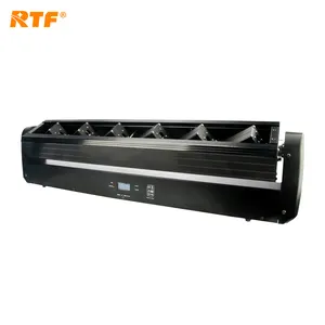 RTFディスコdj 6 eyes RGBフルカラーファットビームレーザーポインター移動ヘッドライトステージ機器ディスコライト