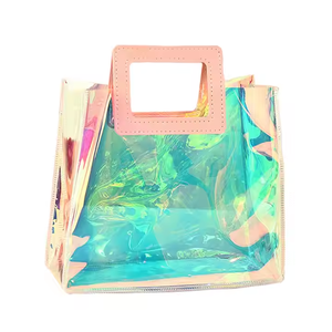 Logo personnalisé pour femmes PVC étanche épaule Shopping sac fourre-tout accessoire de Style de mode - Product Image 1