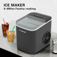 Boîtier en plastique de petite machine à glaçons électrique 1.3L pour hôtel de voiture de ménage