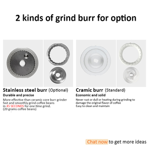 Chinagama Hướng dẫn sử dụng cà phê và gia vị đậu bánh máy xay lớn lõi gốm nhà bếp nhà Máy pha cà phê Espresso - Product Image 6