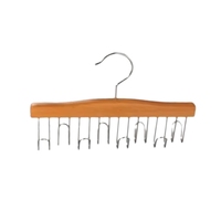 Porte-manteau multi-crochets en bois naturel, best-seller, gain de place pour caracos, lingerie et accessoires, organisation de la maison