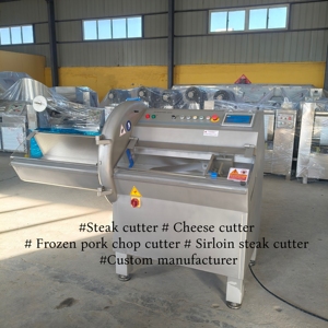 Nuovo Affettatrice Industriale per Bistecche con Lama in Acciaio Legato, Spessore Regolabile, Affettatrice Automatica per Carne Congelata - Product Image 6