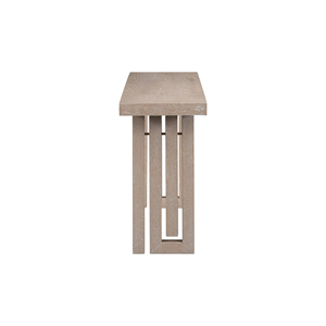 <b>U</b>_STYLE Oak Veneer Console Table Distinctive Side Shapes Entryway Hallway <b>Living</b> Room - Product Image 5