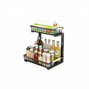 Escurridor de Platos de 2 Niveles con Estante Deslizable, Organizador de Almacenamiento de Cocina, Diseño Minimalista para Área del Fregadero - Product Image 1