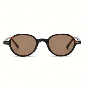 Gafas de Sol Redondas Personalizadas con Logotipo, Retro 2025, Montura Pequeña Ovalada, Estilo Punk, UV400 TR90, para Hombre y Mujer - Product Image 2