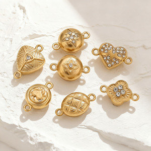 Thép không gỉ mạ vàng tăng từ khóa đồ trang sức Kết nối khóa từ <span class=keywords><strong>Clasp</strong></span> Vòng đeo tay Extender đối với trang sức làm - Product Image 3