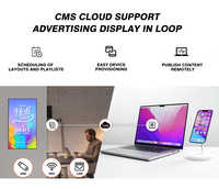 Écran publicitaire LCD mural sans soudure, ultra-fin 20 mm, à angle droit, pour affichage commercial et signalétique numérique intérieure
