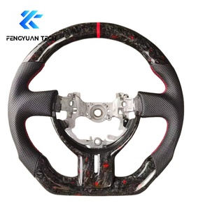 Volante Deportivo Rojo de Fibra de Carbono Forjado con Luces LED para <span class=keywords><strong>Toyota</strong></span> GR <span class=keywords><strong>86</strong></span> GR <span class=keywords><strong>GT</strong></span> GT86 Subaru BRZ 2012 2013 2014 2015 2017 2020 - Product Image 1