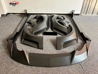 Kit carrosserie large CD de haute qualité en PP pour Ford Mustang 15-17, comprenant une lèvre avant, des extensions d'ailes, des jupes latérales et un diffuseur arrière