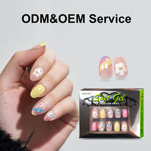 <span class=keywords><strong>Faux</strong></span> <span class=keywords><strong>ongles</strong></span> <span class=keywords><strong>fantaisie</strong></span> de haute qualité avec motif floral mignon, 24 pièces, 12 tailles, en PMMA - Product Image 3