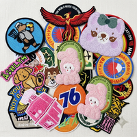 Patchs brodés personnalisés, badges rétro de dessins animés, accessoires de vêtements à thermocoller, appliques DIY à coudre pour sweats à capuche, vêtements et chapeaux