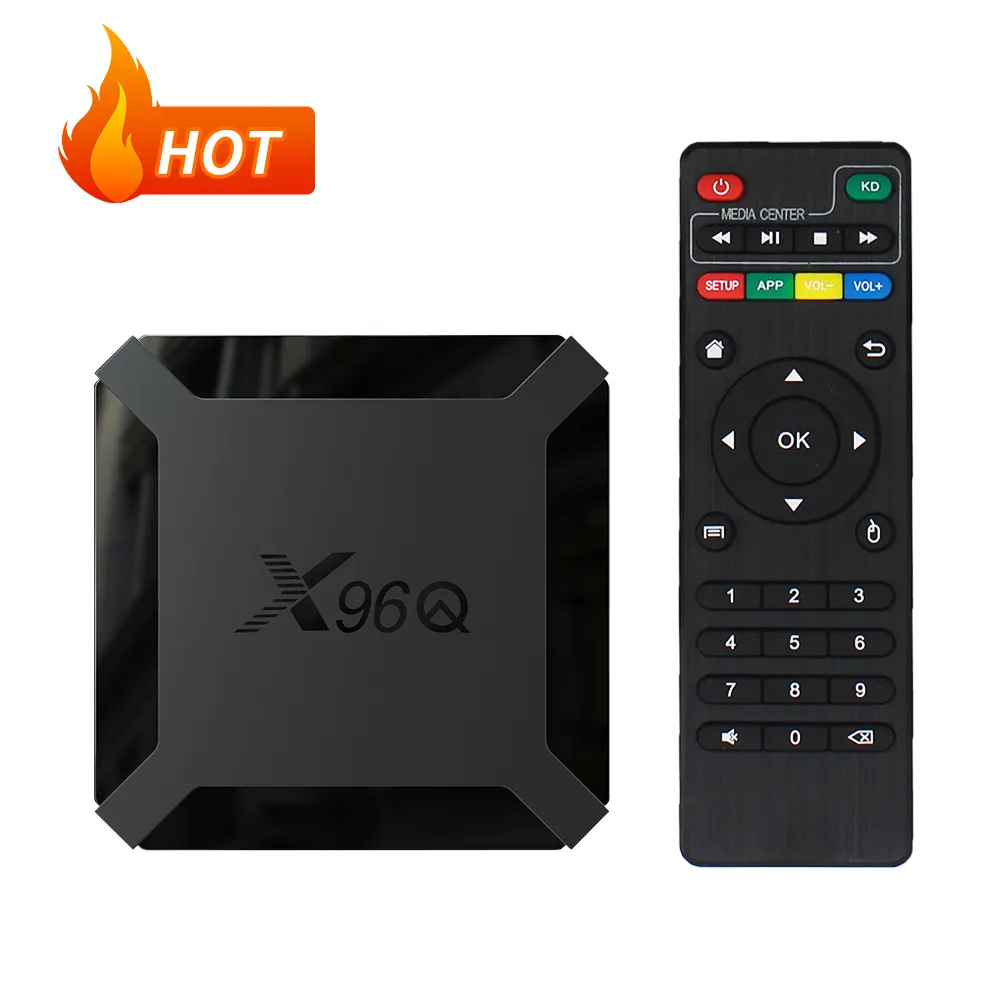 X96Q 쿼드 코어 안드로이드 10 2gb 16gb 와이파이 2.4G allwinn H313 CPU 4K 안드로이드 TV 박스