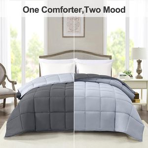 Edredón acolchado <span class=keywords><strong>de</strong></span> fibra hueca <span class=keywords><strong>de</strong></span> peso personalizado para todas las estaciones <span class=keywords><strong>de</strong></span> grado hotelero edredón <span class=keywords><strong>de</strong></span> poliéster transpirable para uso doméstico estilo Simple - Product Image 3