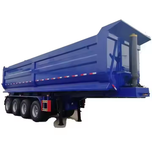 Remorque benne basculante arrière en U à 3, 4 ou 5 essieux, capacité 40, 60 ou 70 tonnes, pour camion semi-remorque, à vendre - Fournisseur d'usine - Product Image 1