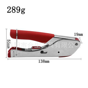 Herramienta de crimpado de cables Mr Drill de 138 mm, 23 AWG, de acero al carbono, de entrada frontal, para Mini UHF RG59 RG62 - Product Image 1