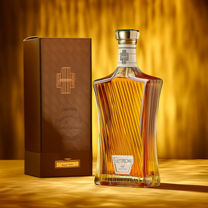 Bouteilles en verre carrées plates de 750 ml de haute qualité, très vendues, avec bouchon couronne, surface gravée à l'acide, origine Shandong, pour <span class=keywords><strong>whisky</strong></span> et tequila - Product Image 1