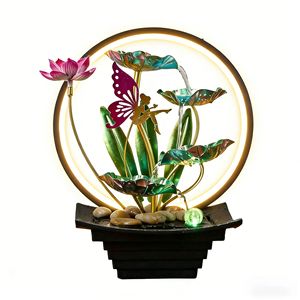 น้ำพุจิ๋วพร้อมไฟแบ็คไลท์ ตกแต่งภายในบ้าน สำนักงาน ห้องนั่งเล่น - Product Image 4