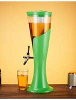 Distributeur de boissons froides portable de qualité commerciale en plastique tridimensionnel de 3 litres avec logo personnalisé pour les fêtes